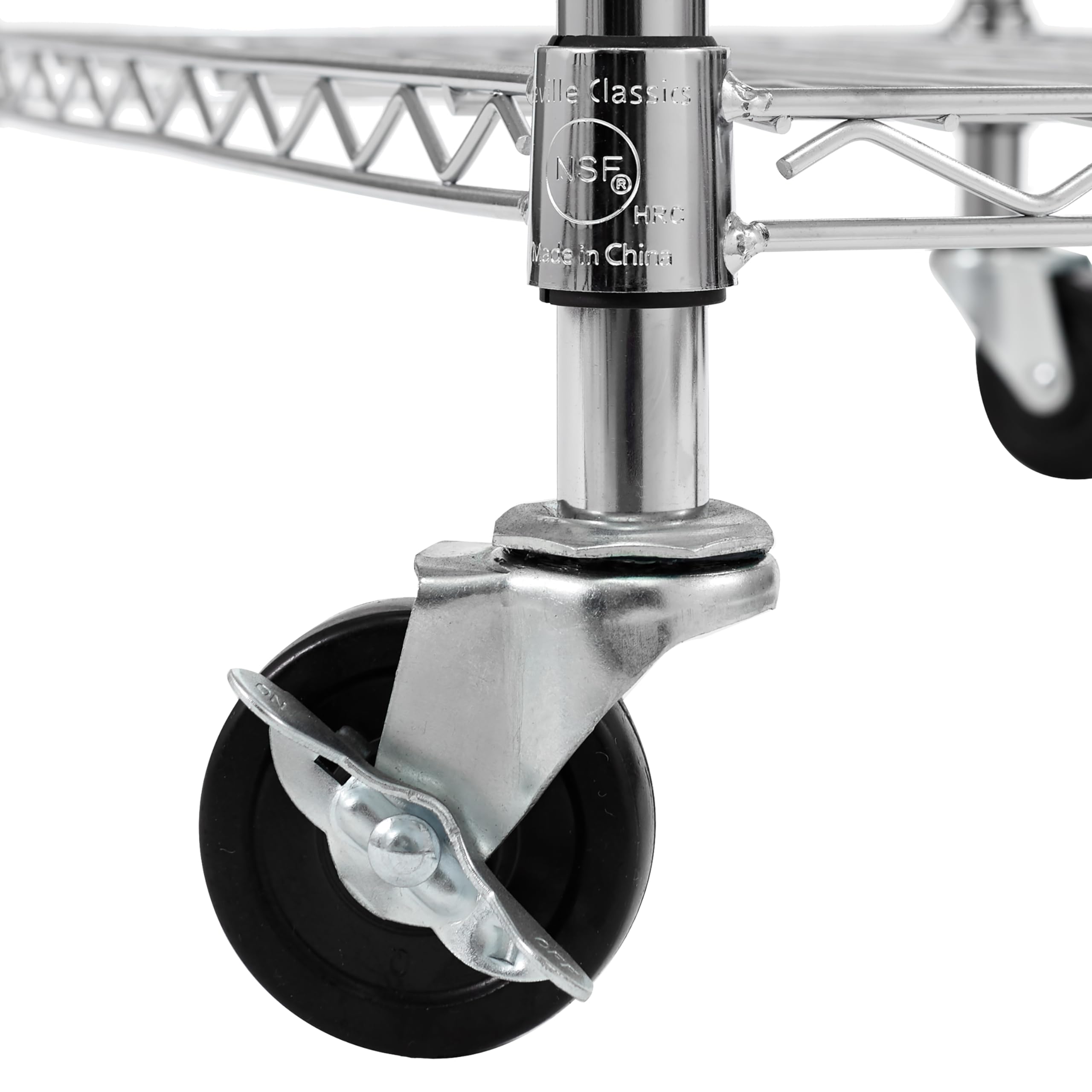 Seville Classics Commercial Work Table Island Utility Cart Prep Station, for Restaurant, Kitchen, Warehouse, Garage, Hotel, Home, Stainless-Steel Top NSF , 30" W x 20" D - Image 10