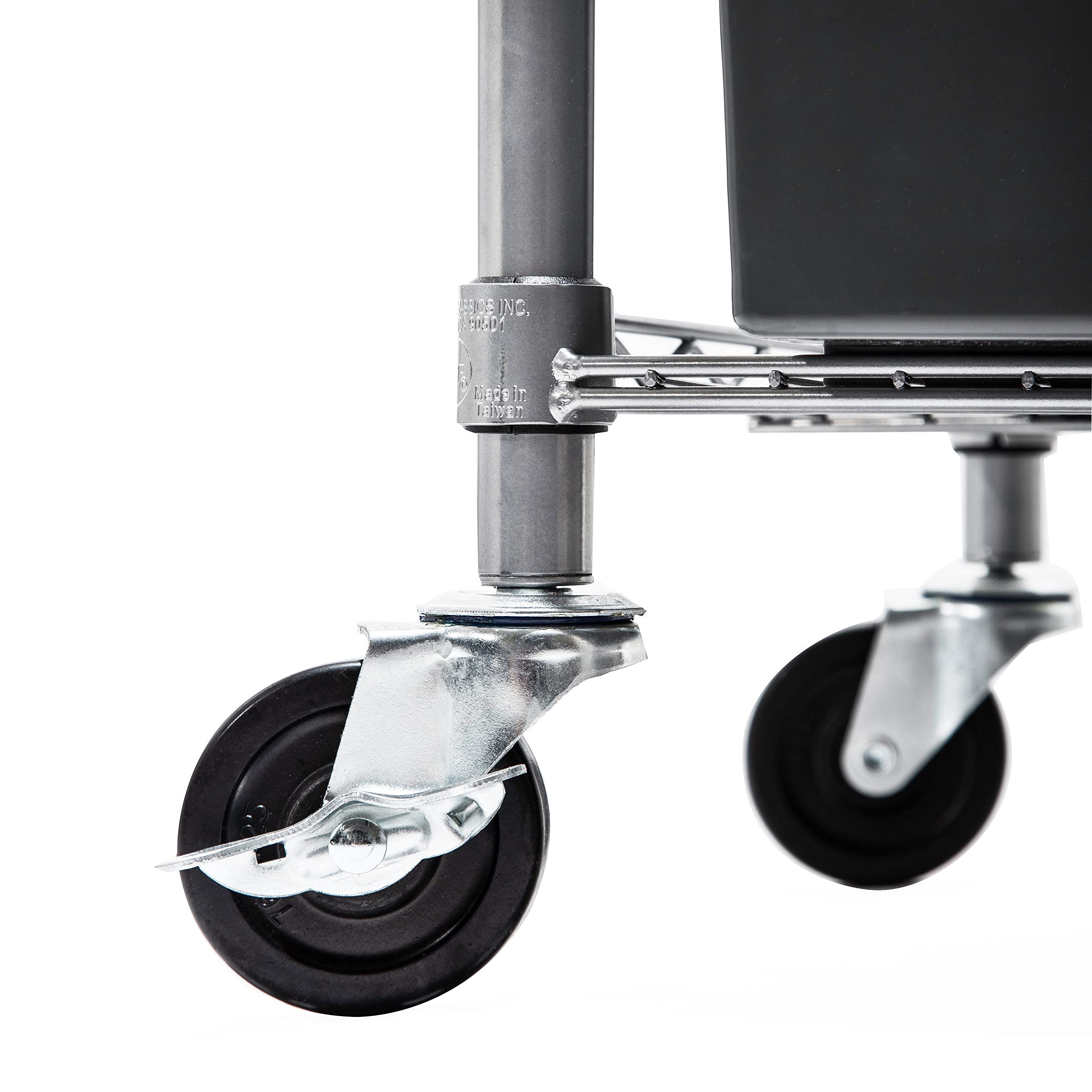 Seville Classics Heavy Duty NSF Bin Rack Solid Steel Wire Shelving Storage Unit, Patented Organizer for Garage, Warehouse, Office, Restaurant, Classroom, Kitchen, Gray, Includes 16 Bins - Image 6