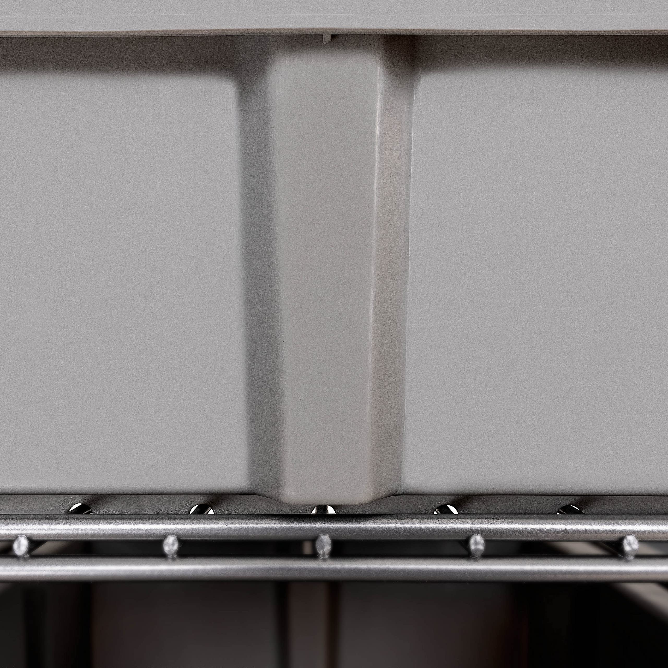 Seville Classics Heavy Duty NSF Bin Rack Solid Steel Wire Shelving Storage Unit, Patented Organizer for Garage, Warehouse, Office, Restaurant, Classroom, Kitchen, Gray, Includes 16 Bins - Image 7