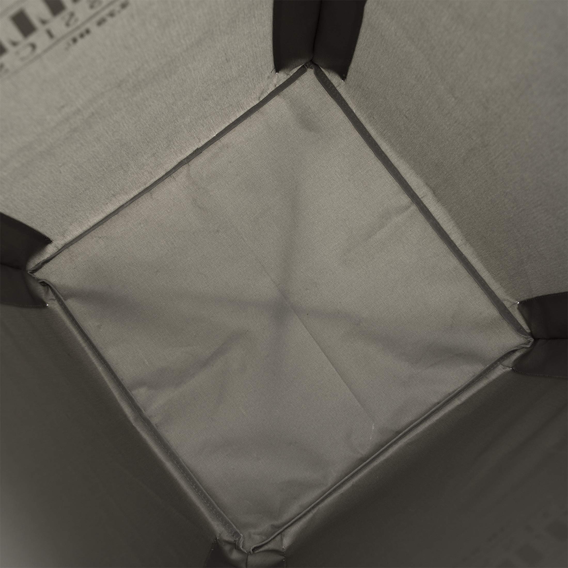 Seville Classics Large Commercial Heavy Duty Rolling Steel Frame Laundry Hamper Canvas Cart Bin, w/ Wheels for Hotel, Home, Closet, Bedroom (PATENTED), Gray, 18.1" D x 18.1" W - Image 9