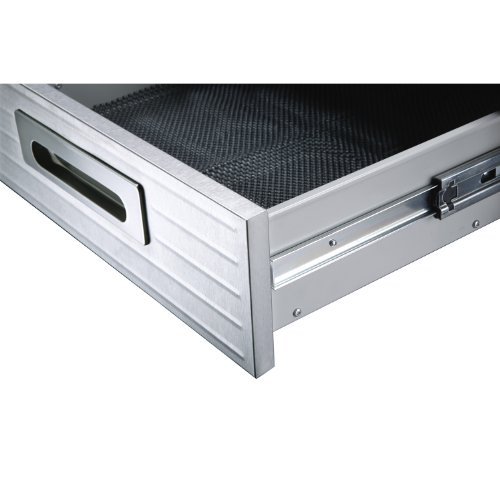 Seville Classics LED Lighted Pegboard Workcenter with 23 Peg Hook Assortment and Drawer Table, 48", Granite Gray - Image 8