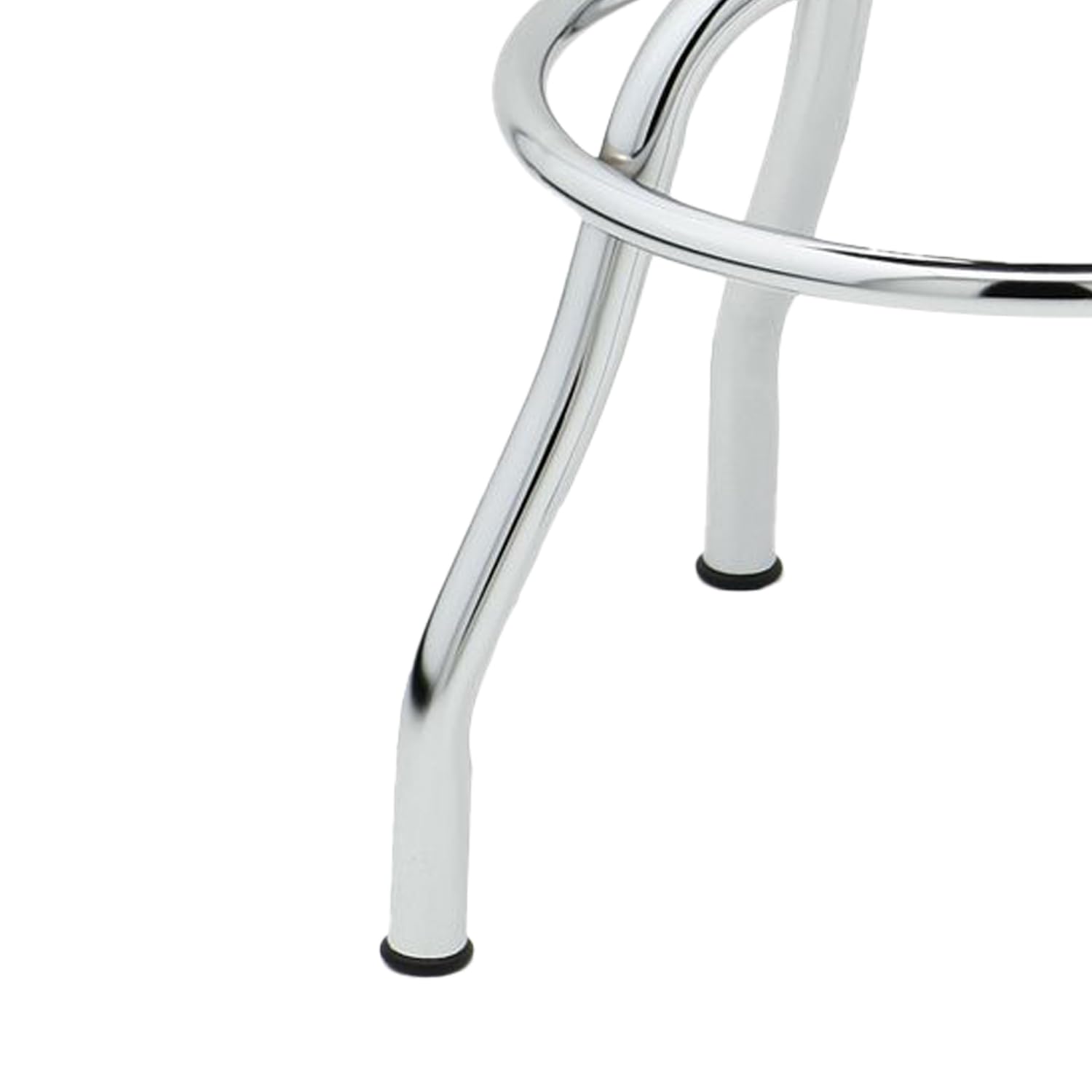 Seville Classics Modern Ergonomic Pneumatic Height Adjustable 360-Degree Swivel Stool Chair, for Drafting, Office, Home, Garage, Work Desk, Stainless Steel, Contoured Seat - Image 5