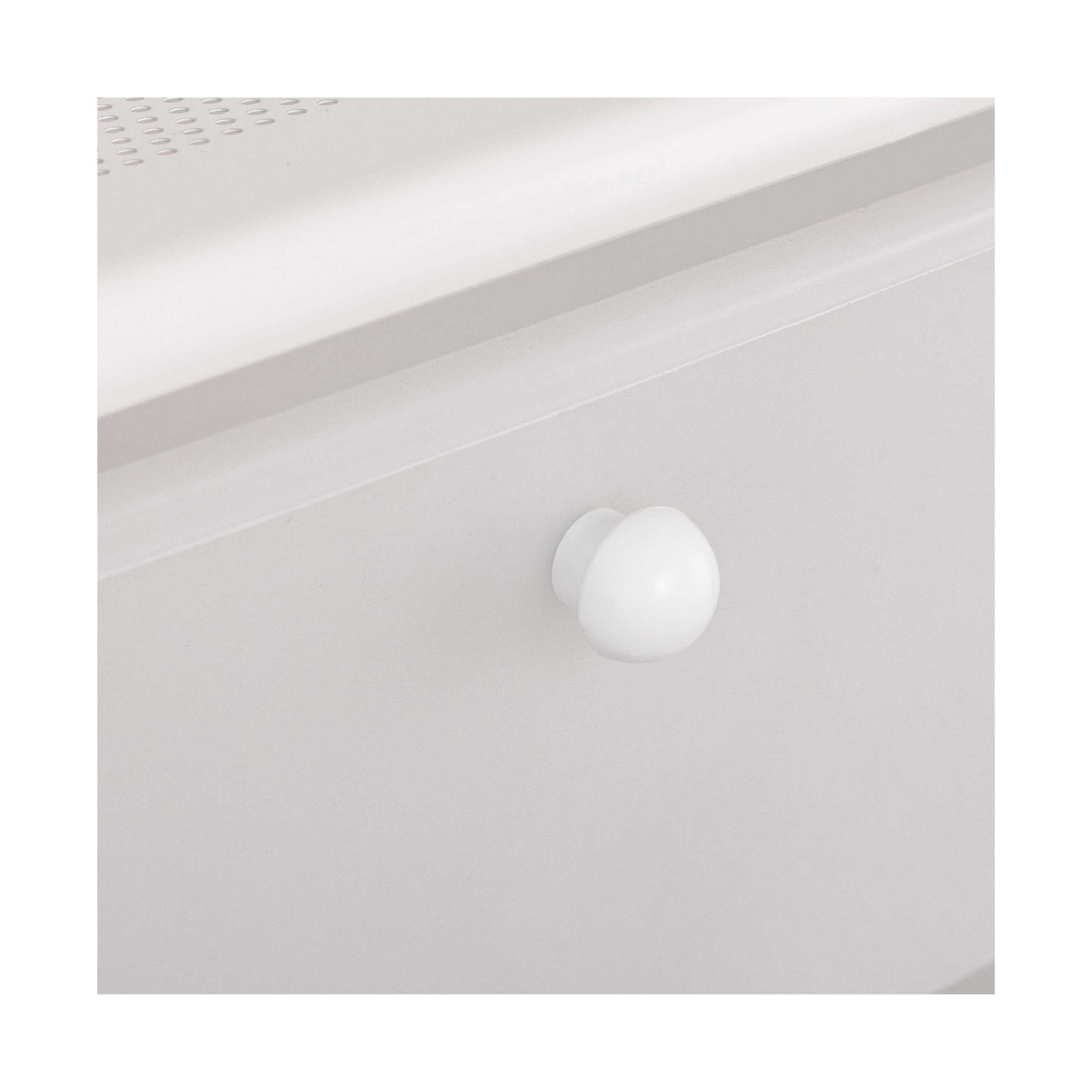 Seville Classics Rolling Utility Organizer Storage Cart, for Home Office, School, Classroom, Scrapbook, Hobby, Craft, 15 Drawer, White - Image 6