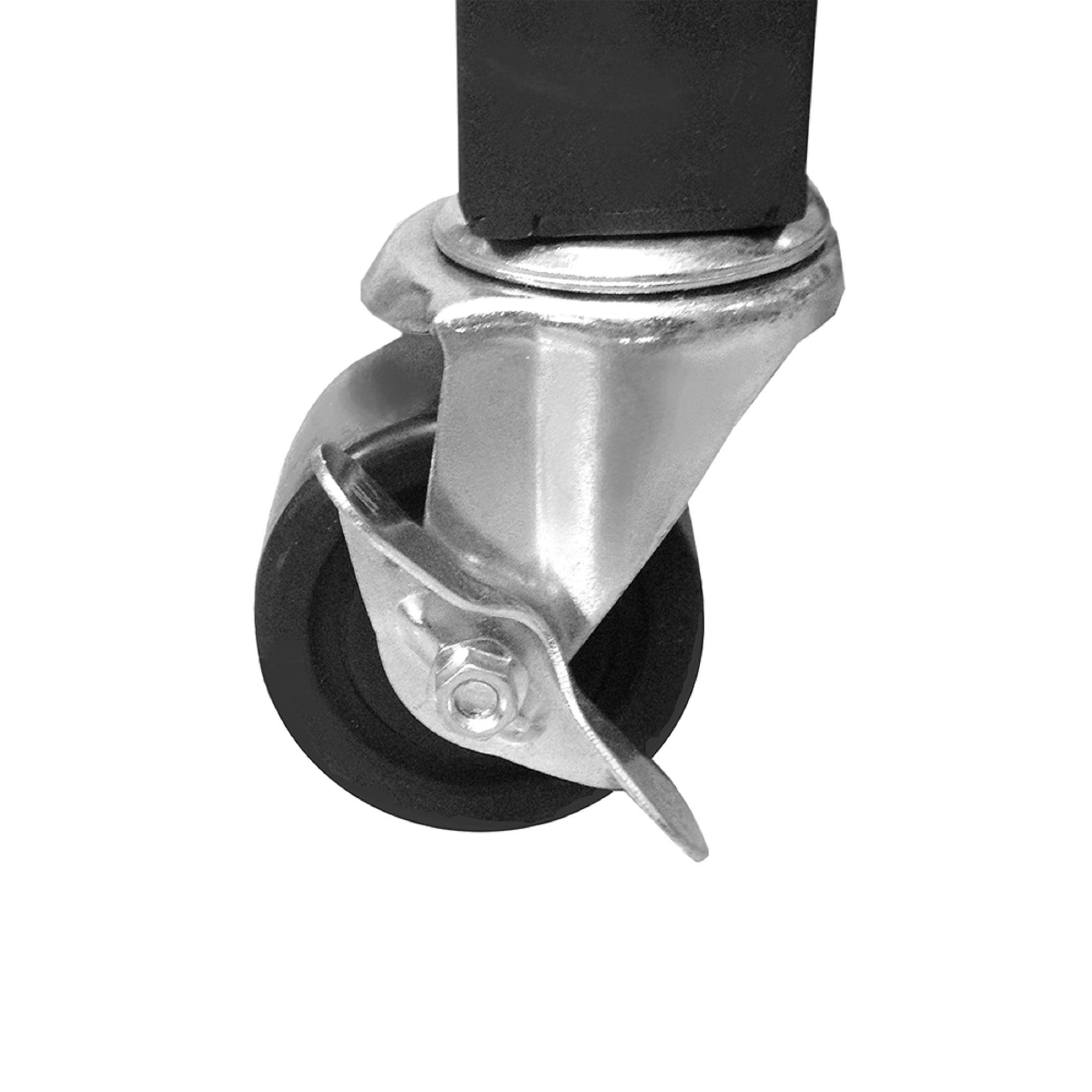 Seville Classics UltraGraphite Wood Top Workbench on Wheels with Sliding Organizer Drawer Table, 48", Graphite - Image 9