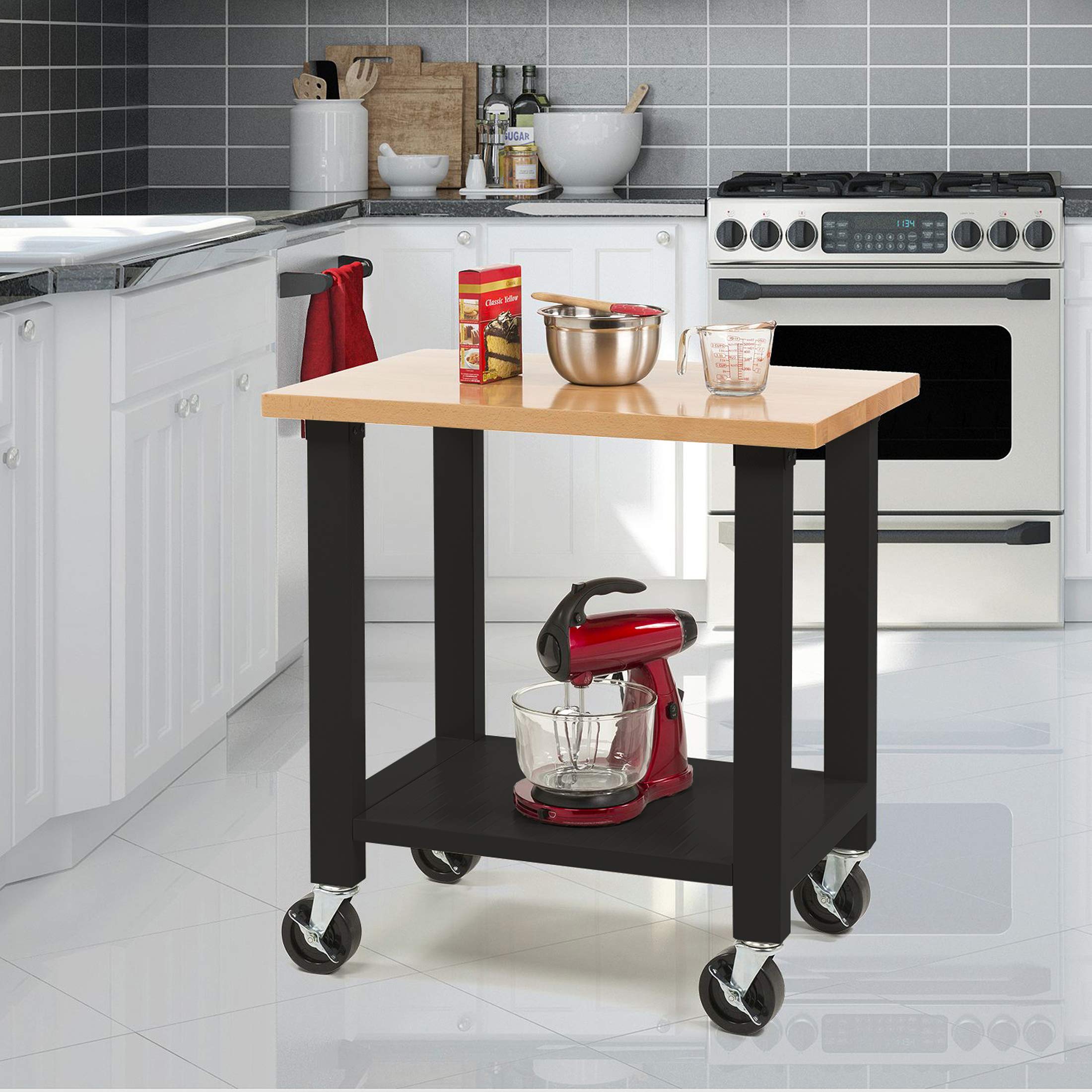 Seville Classics UltraHD Heavy-Duty Rolling Workstation, for Garage, Warehouse, Office, Classroom, Graphite, 36" W x 24" D x 37.5" H - Image 3