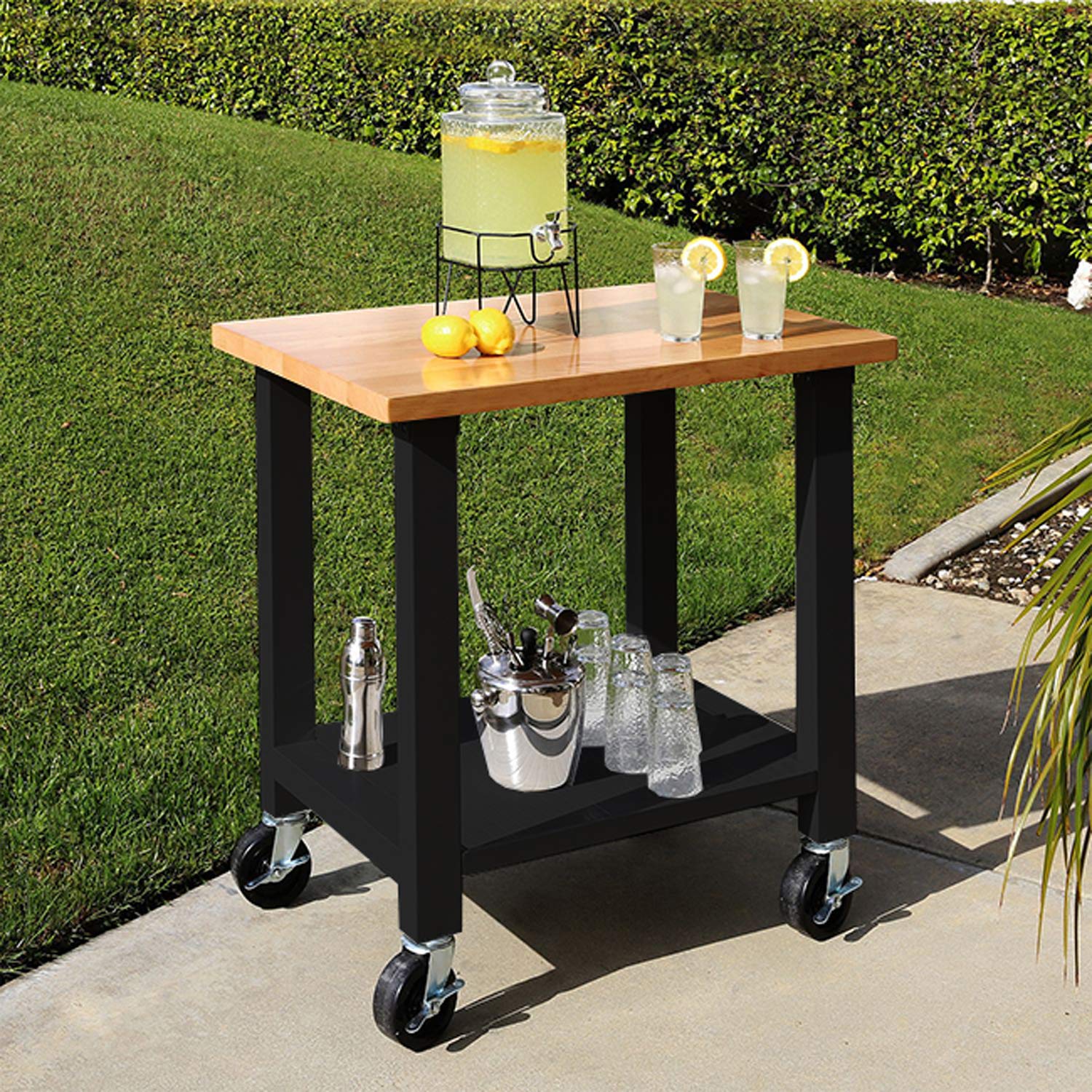 Seville Classics UltraHD Heavy-Duty Rolling Workstation, for Garage, Warehouse, Office, Classroom, Graphite, 36" W x 24" D x 37.5" H - Image 4