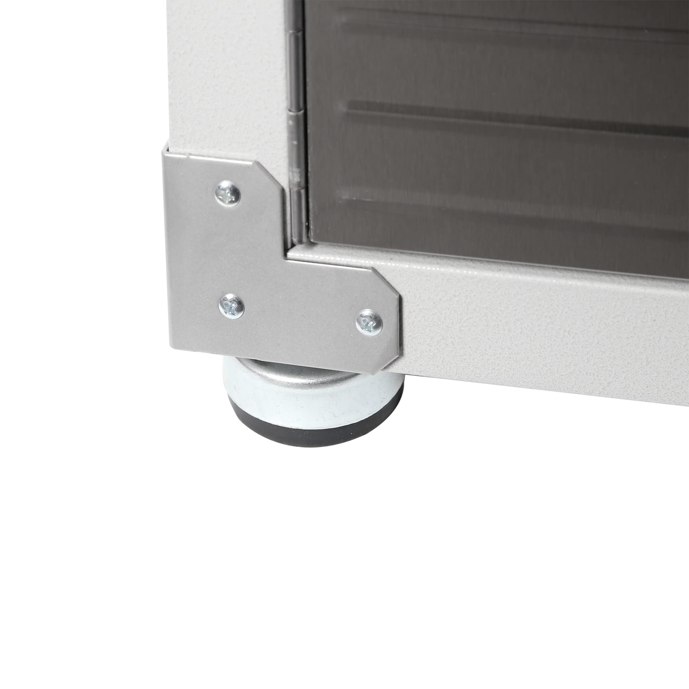 Seville Classics UltraHD Solid Steel Lockable Metal Storage Cabinet Locker Organizer, w/Adjustable Shelves for Garage, Warehouse, Office, Classroom, Granite, 30" W x 18" D x 72" H - Image 10